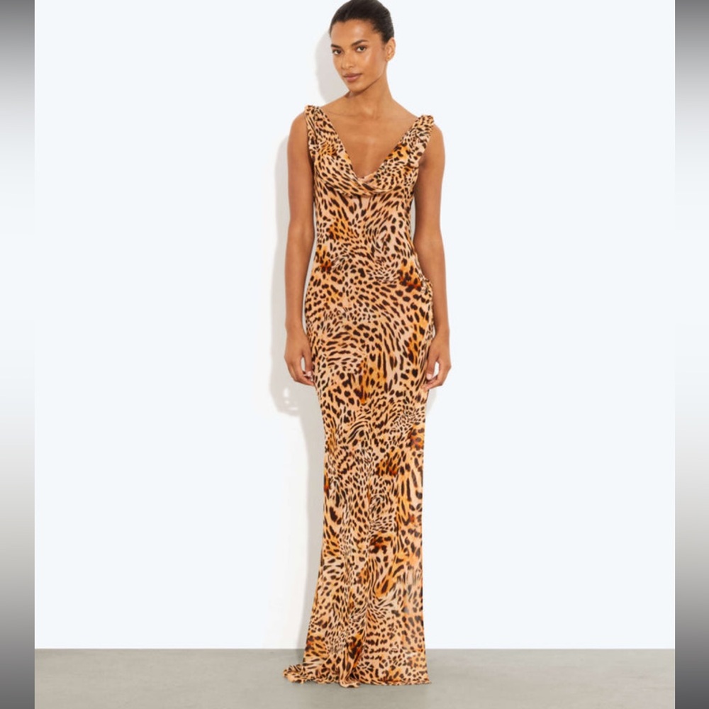 Rat and Boa Laviza leopard maxi dress